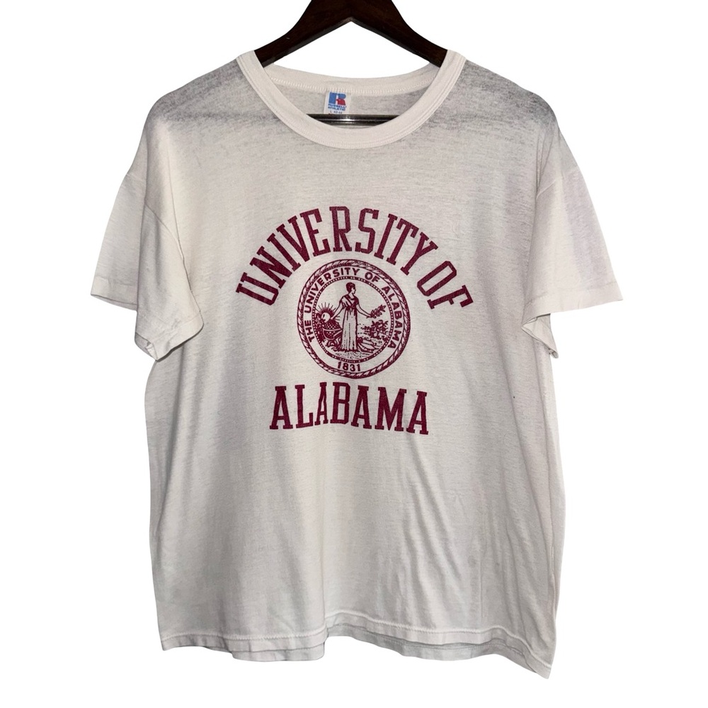 Vintage‎ Russell Athletic University of Alabama T Shirt Graphic Tee paper thin - Picture 2 of 10
